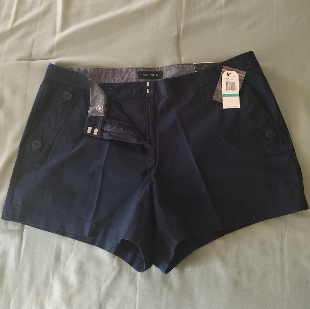 Nautica Navy Blue Women's Shirts Sz 14